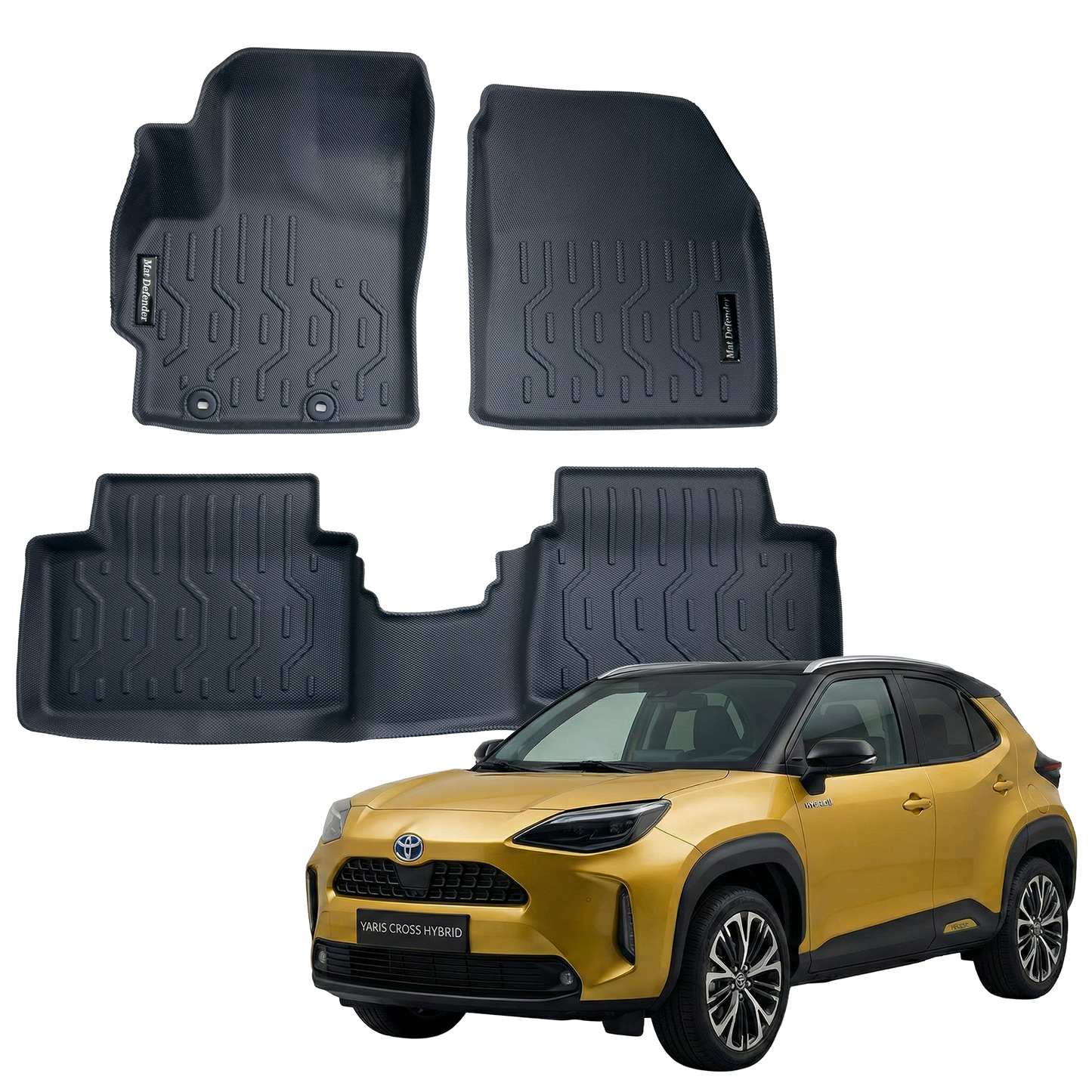Tapetes Termoformados MatDefender Toyota Yaris Cross Hibrido