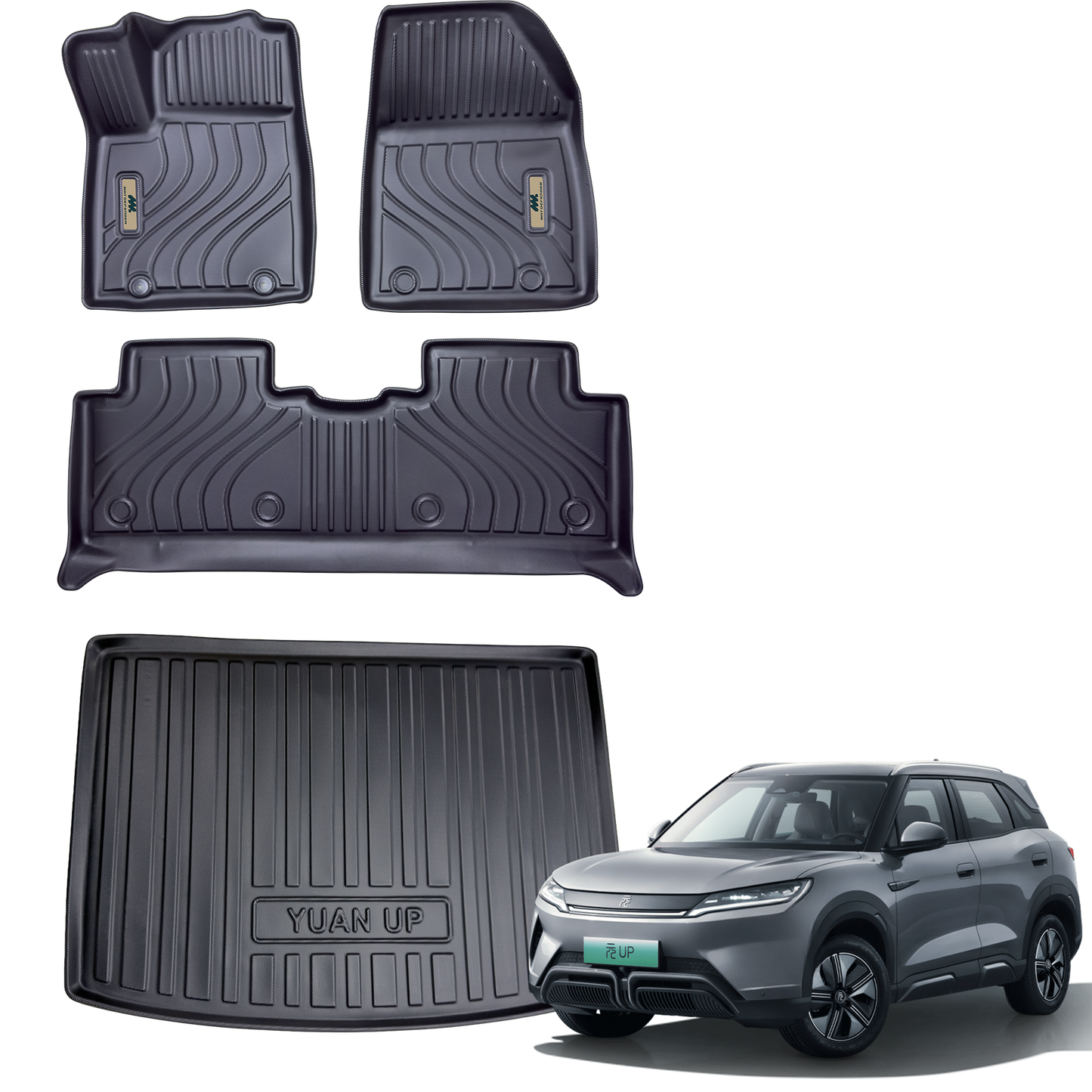 Tapetes y baul Termoformados Matdefender BYD Yuan Up