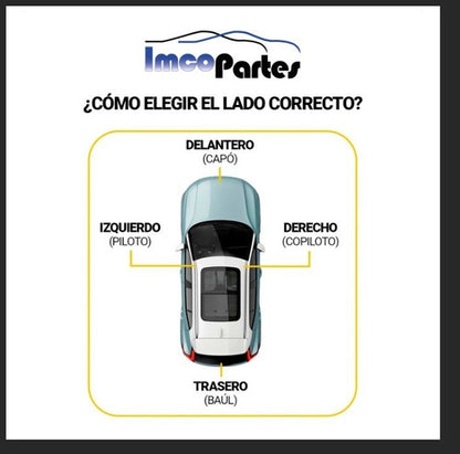 Manija Interior Para Hyundai Elantra I35 Izquierda Cromada