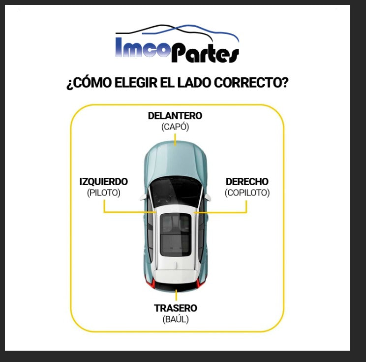 CHAPA PUERTA DAEWOO CIELO TRASERA IZQUIERDA